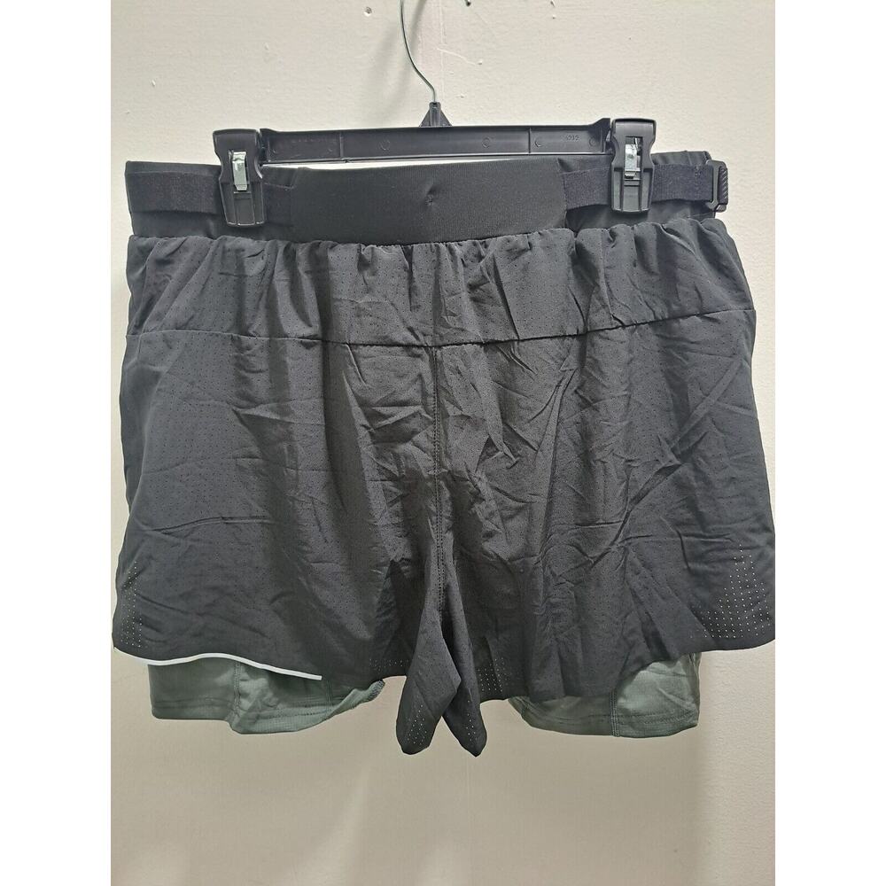 YoungLA Mens  XLarge 4" Compression Lined Elastic Waist Workout Athletic Shorts - Picture 2 of 4